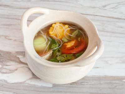 Sopa de Fideos a la Cazuela de Fondue