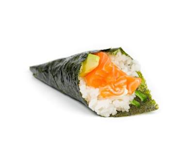 120. Temaki de Salmón, 1 pieza