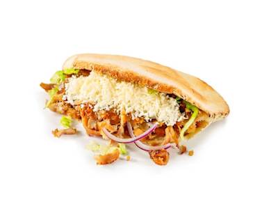 Bocadillo Kebab con Queso