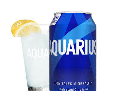Aquarius Limón lata 330ml.