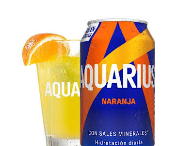 Aquarius Naranja lata 330ml.