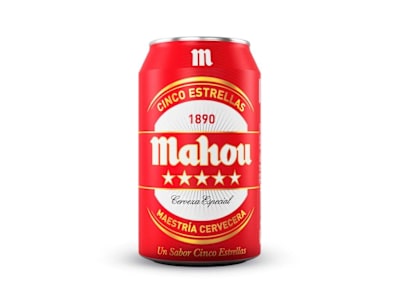 Cerveza Mahou 5 Estrellas, 330 ml