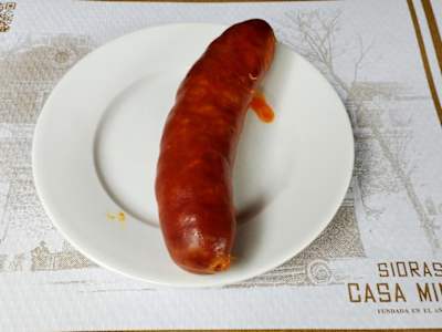 Chorizo a la sidra