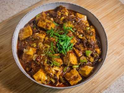 Dou-Fu con Carne en Salsa China