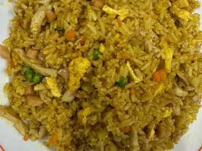 Arroz Frito con Pollo y Curry
