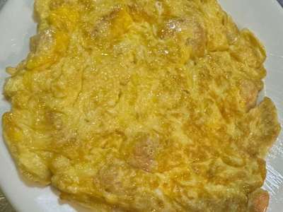 Huevos Revueltos con Gambas