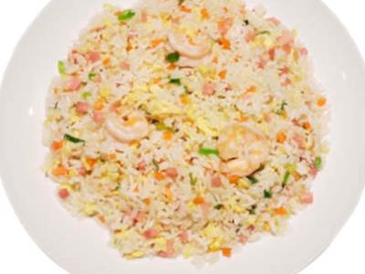Arroz Frito con Gambas