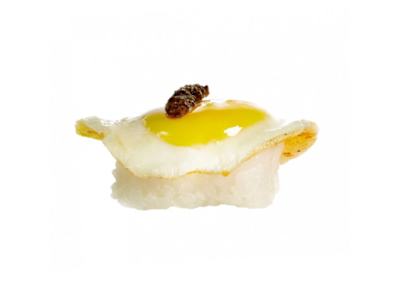 Nigiri Huevo Codorniz TRUFA, 2 Piezas