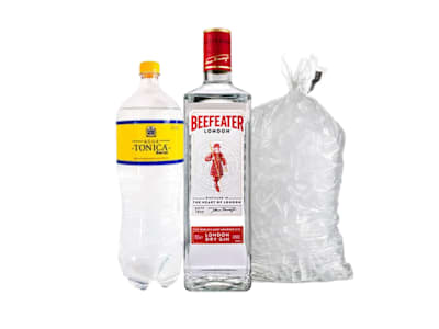 Beefeater 70cl + Tónica + Hielo Cubitos