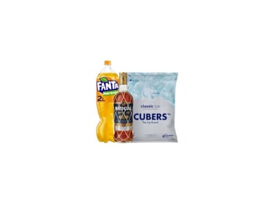 Ron Barceló Añejo 70cl + Fanta Naranja 2l + Hielo Cubitos