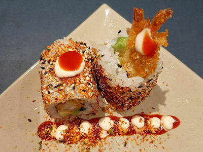 Volcán Langostinos Tempura, 8 Piezas