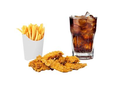 Wrap de Tiras + Patatas + Refresco