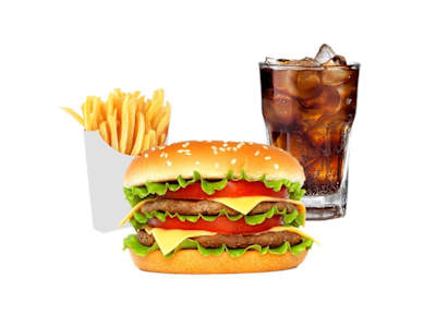 Maxi Ternera + Patatas + Refresco