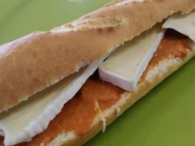 Bocadillo Sobrasada y queso brie