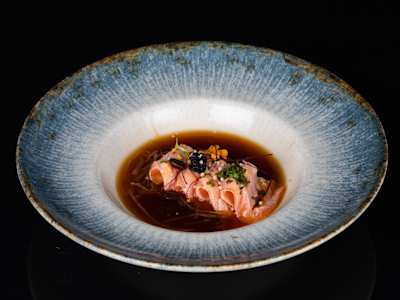 Carpaccio de Salmón Fire, 4 piezas