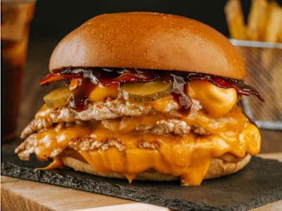 Burger Triple Smash de Pollo