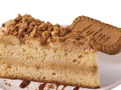 Tarta de galleta caramelizada