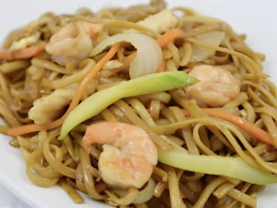 Tallarines con Gambas