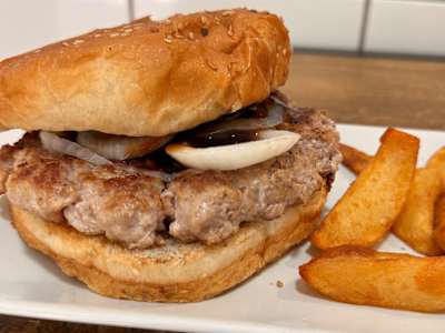 Hamburguesa Secreto de Cerdo