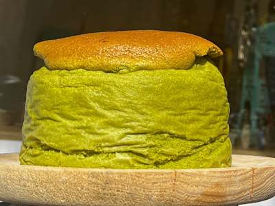 Cotton cheescake de Matcha
