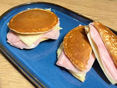 Dorayaki Salado de Jamón y Queso
