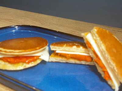 Dorayaki Salado de Sobrasada y Queso