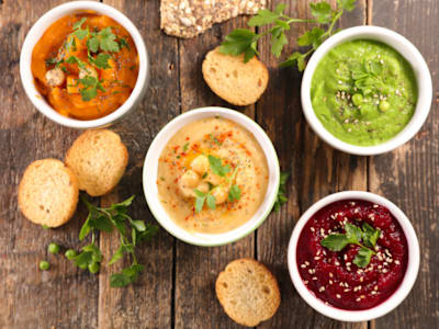 Hummus Variados y Cuscus