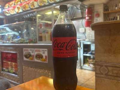 Coca-Cola Zero Azúcar botella 1L.