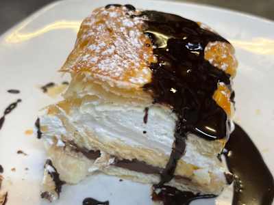 Panchineta de Crema con Nata y Chocolate