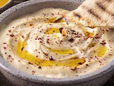 Hummus con Pan de Pita