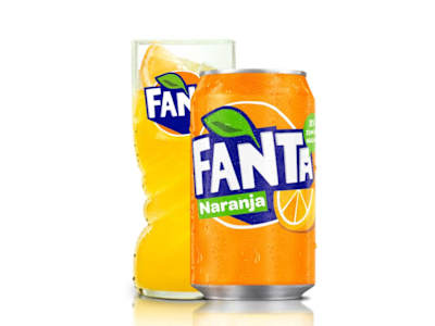 Fanta Naranja lata 330ml.