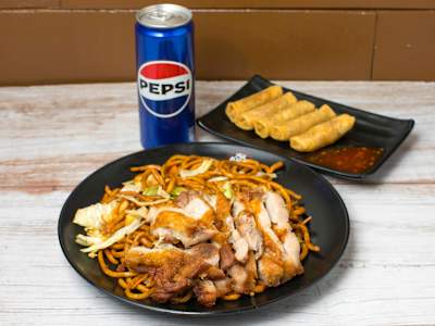 Menú Tallarines con Tori (Muslo de Pollo)