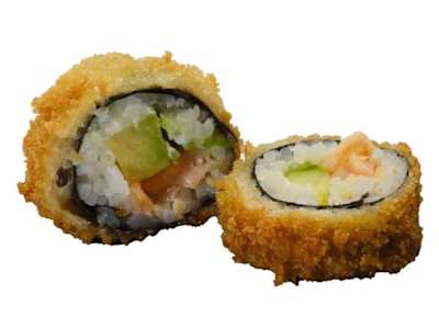 74.Futomaki Salmón Tempurizado, 6 Unidades