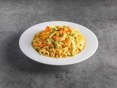 Yakisoba con Gambas Curry