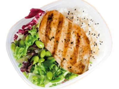 Ensalada de Arroz con Pollo
