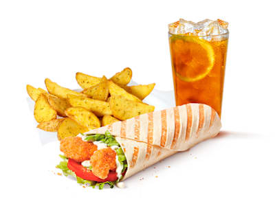 Menú Wrap Pollo Crujiente