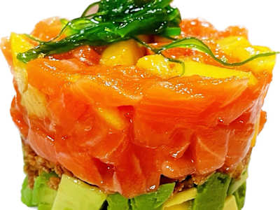 Tartar Salmón con Mango