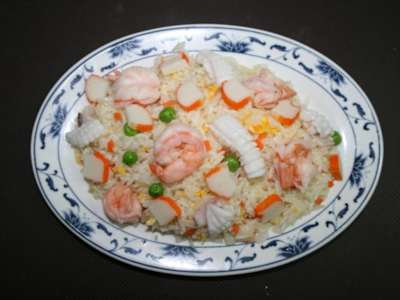 Arroz Frito con Marisco