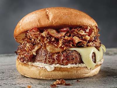 Smoked Honey Emmental Burger