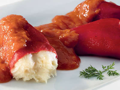 Pimientos Rellenos de Bacalao