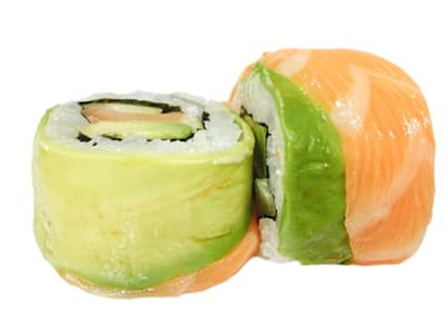76.Salmón Uramaki, 8 Piezas