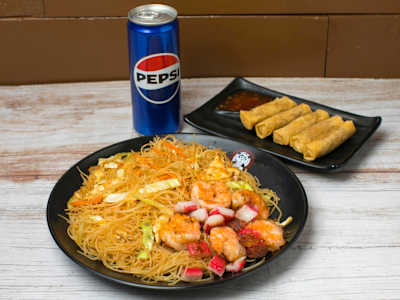 Menú Fideos con Mariscos