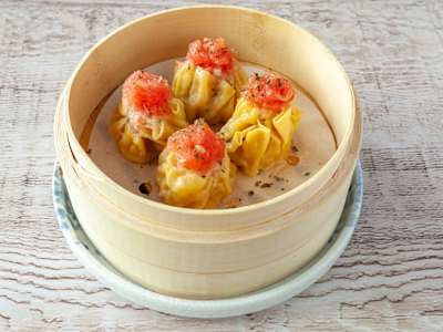 23. Siu mai de lagostino con cangrejo, 4 unidades
