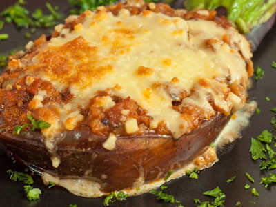 Berenjena Rellena de Carne