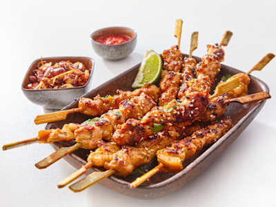 Mini Pinchos de Pollo Japoneses, 2 Pinchos