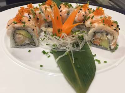 Rainbow Ebi Uramaki, 8 piezas