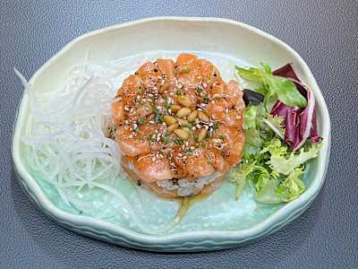 Tartar de Salmón con Trufa
