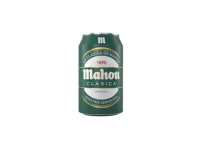 Cerveza mahou clásica.Lata