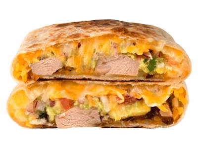 Super quesadilla de pollo