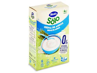 Papilla crema de arroz sin azúcares añadidos Hero caja 220 g